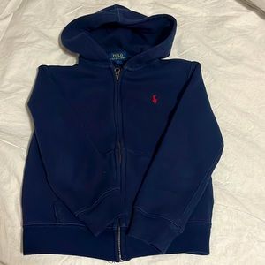 Polo by Ralph Lauren Navy Hoodie with Red Logo